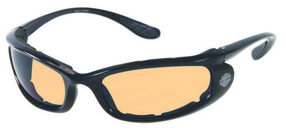 Harley-Davidson Men's Performance Stick Sunglasses BLK/Orange Lens HDSZ702BLK-14 - Wisconsin Harley-Davidson