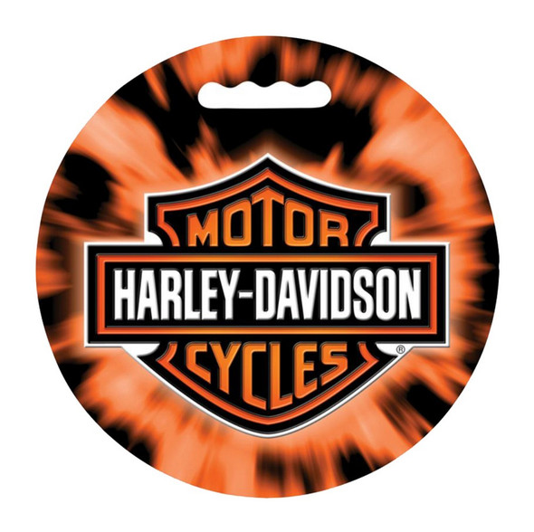 Harley-Davidson Stadium Seat, Bar & Shield Tye Die, Orange/Black SS30266 - Wisconsin Harley-Davidson