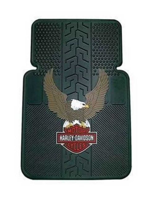 Harley-Davidson Bar & Shield Eagle Universal-Fit Front Floor Mats, Set of 2 P140 - Wisconsin Harley-Davidson