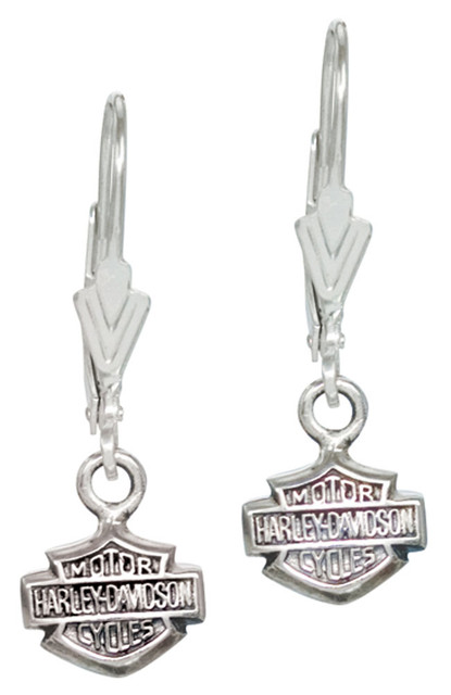 Harley-Davidson Women's Bar & Shield Dangle Earrings HDE0088 - Wisconsin Harley-Davidson