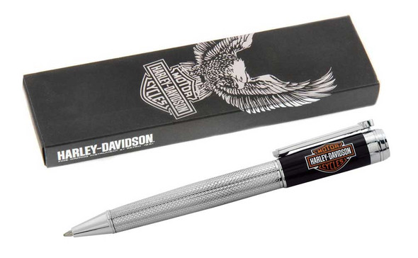 Harley-Davidson Vintage Rider Bar & Shield Ballpoint Pen Chrome HDBP-1759 - Wisconsin Harley-Davidson