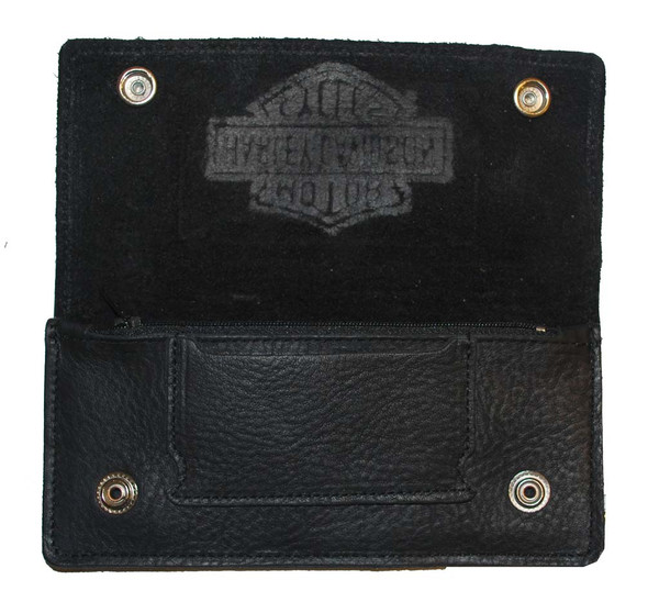 Harley-Davidson ★ ウォレットチェーン ニッケル Harley-Davidson Men's #1 Skull 24 inch Wallet Chain, Antique