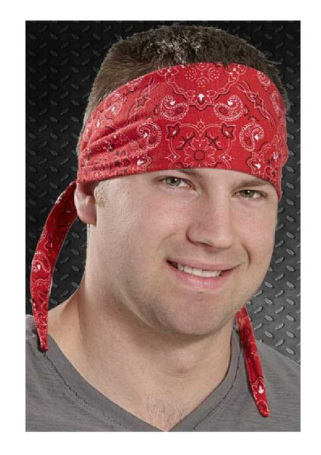 That's A Wrap Unisex Biker Band Bandana Red Paisley Head Wrap. BB1213 - Wisconsin Harley-Davidson