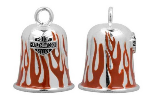 Harley-Davidson Red Flames Bar & Shield Ride Bell HRB030 - Wisconsin Harley-Davidson