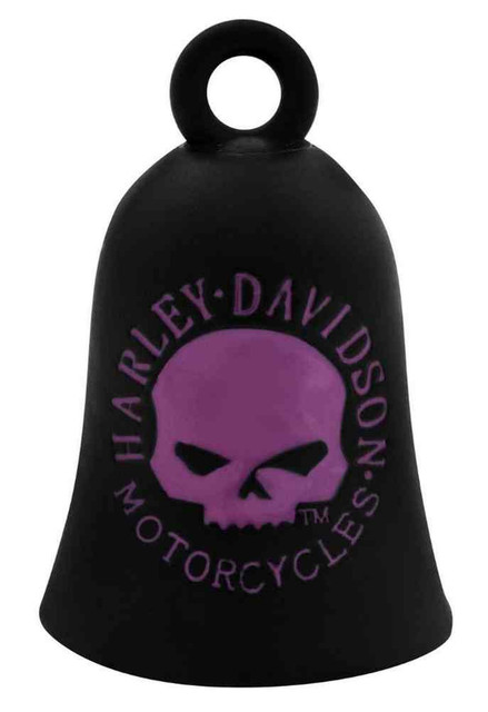 Harley-Davidson Willie G Skull Ride Bell, Black & Pink, Durable Zinc HRB060 - Wisconsin Harley-Davidson