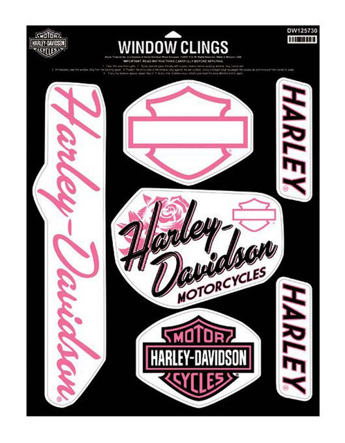Harley-Davidson Womens Fierce Window Cling Sheet, 13-1/2'' W x 18'' H DW125730 - Wisconsin Harley-Davidson
