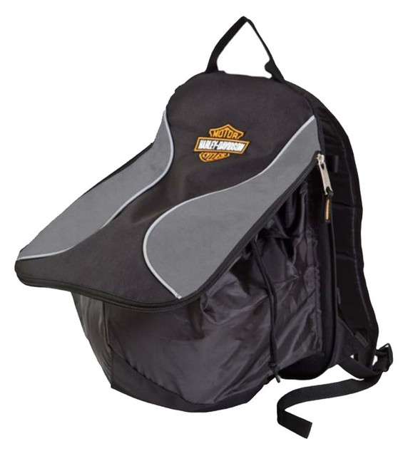Harley-Davidson Helmet Bag With Back Pack Straps - Charcoal 99303-CB - Wisconsin Harley-Davidson