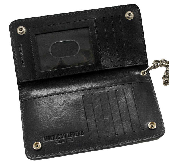 HARLEY-DAVIDSON ウォレットチェーン ブラック Harley-Davidson® Men's Embroidered Willie G Skull Biker