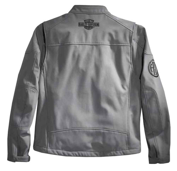 Harley-Davidson® Men's Wayfarer Windproof Soft Shell Jacket, Gray