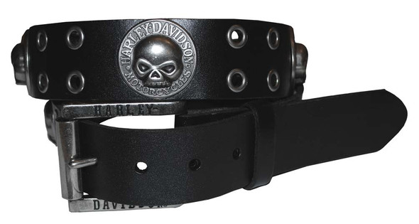 Harley-Davidson Mens Tachometer Leather Belt HDMBT10027 - Wisconsin Harley-Davidson