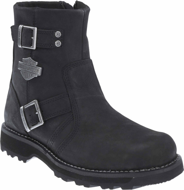 Harley-Davidson Men's Oakcrest 8-Inch Black Motorcycle Boots D96079 - Wisconsin Harley-Davidson