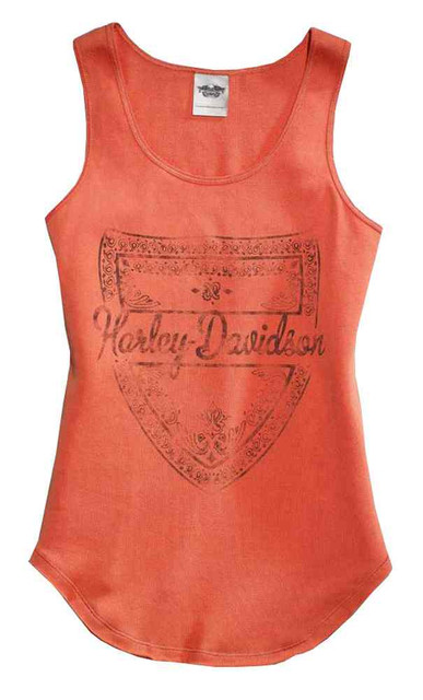 Harley-Davidson Women's Bandana Printed Sleeveless Tank Top, Pink 96240-16VW - Wisconsin Harley-Davidson