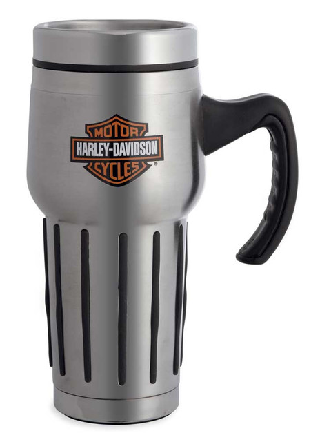 Harley-Davidson Bar & Shield Stainless Steel Travel Mug, 16 oz. 99224-16V - Wisconsin Harley-Davidson