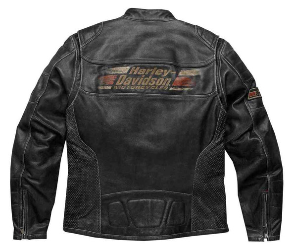 Harley-Davidson® Men's Astor Patches Distressed Leather Jacket
