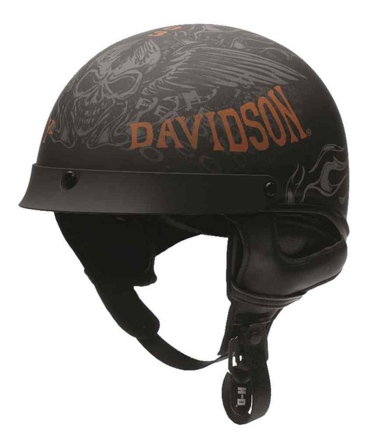Harley-Davidson Mens Arcadia Ultra-Light J02 Half Helmet, Matte Black 97356-16VM - Wisconsin Harley-Davidson
