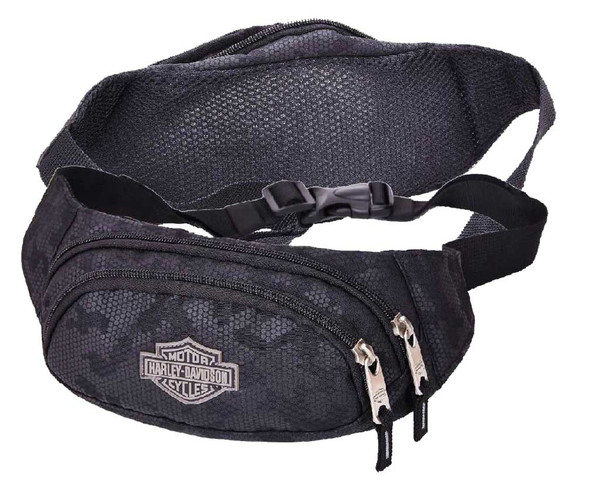 Harley-Davidson Bar & Shield Zippered Adjustable Hip Pack, Nightvision 99212 - Wisconsin Harley-Davidson