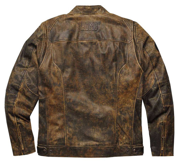Harley-Davidson® Men's Miramar Distressed Leather Jacket, Brown