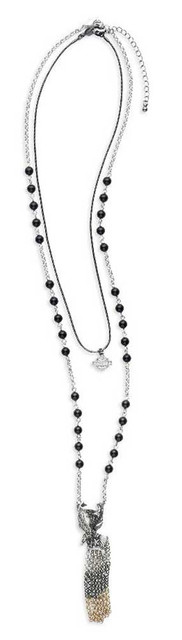 Harley-Davidson Women's 3-IN-1 Multi Necklace, Plated Zinc Chains 97898-16VW - Wisconsin Harley-Davidson