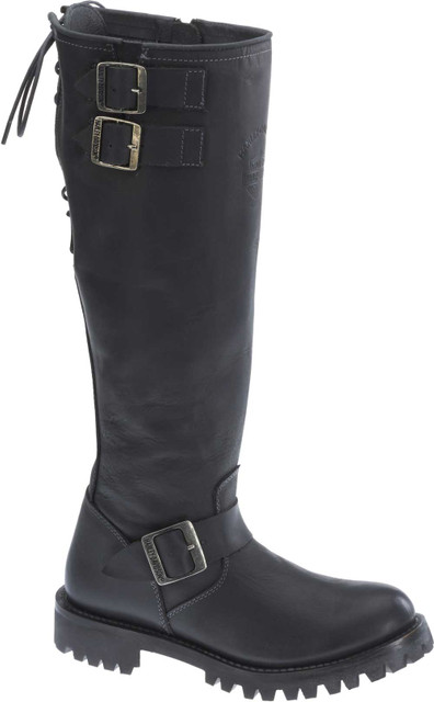 Harley-Davidson Women's 16-Inch Classic Engineer Black Motorcycle Boots D87102 - Wisconsin Harley-Davidson