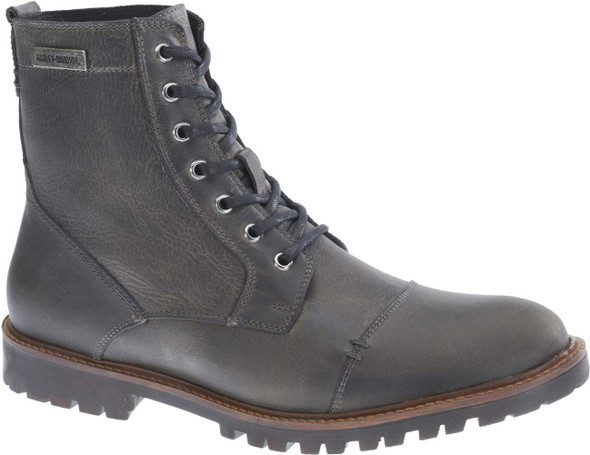 Harley-Davidson Men's Aldrich 6-Inch Ash Grey or Brown Motorcycle Boots D93353 - Wisconsin Harley-Davidson