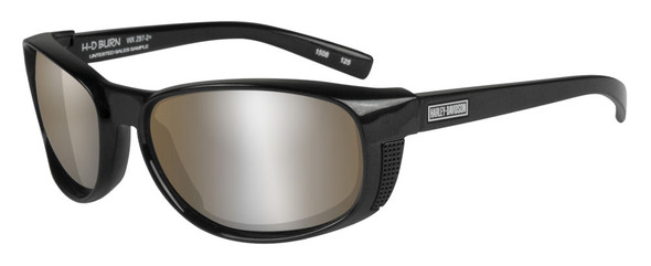 Harley-Davidson Men's Burn Sunglasses, Copper Lens / Black Quartz Frame HRBUR06 - Wisconsin Harley-Davidson