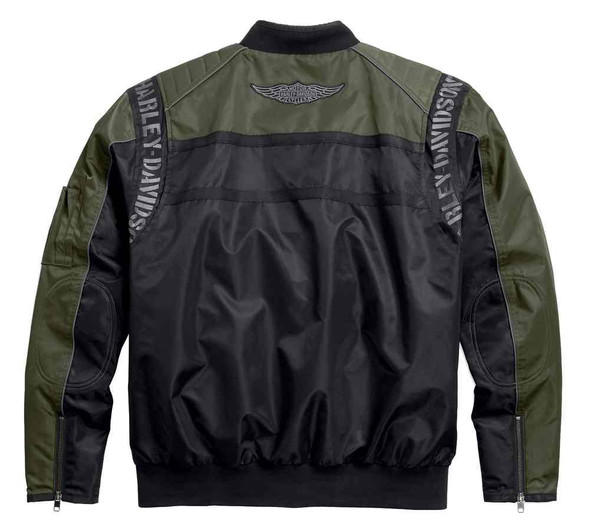 Harley-Davidson® Men's Warwick Colorblocked Nylon Bomber Jacket