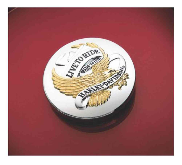 Harley-Davidson® Live To Ride Fuel Cap Medallion, Adhesive Backing