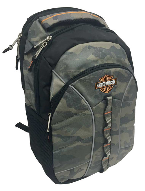 Harley-Davidson Bar & Shield Laptop Backpack, 19.5 x 13.5 in, Camo 99913 CAMO - Wisconsin Harley-Davidson