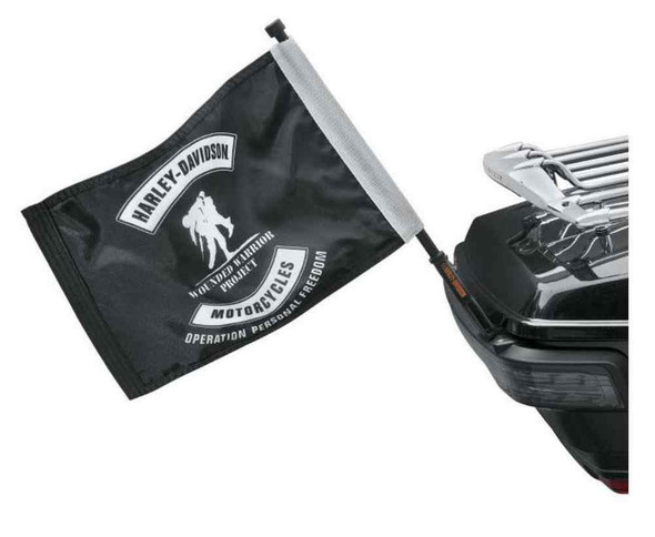 Harley-Davidson® Tour-Pak Wounded Warrior Project Flag Kit, Black