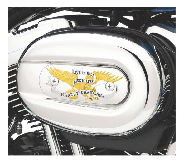 Harley-Davidson® Live to Ride Gold Air Cleaner Trim, Fits XL
