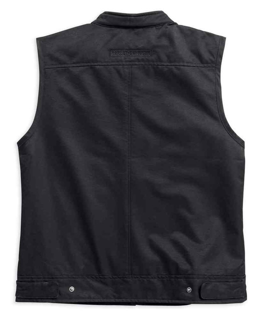 Harley-Davidson® Men's Ramsey Club Casual Zippered Vest, Black