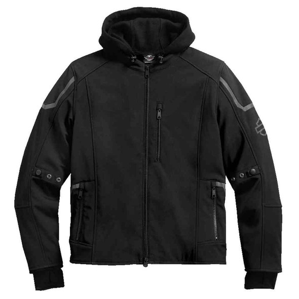 Harley-Davidson Men's Zealot 3-IN-1 Soft Shell Riding Jacket, Black 98294-17VM - Wisconsin Harley-Davidson