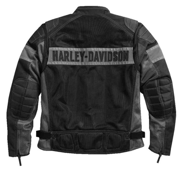 Harley-Davidson ライダースジャケット Harley-Davidson® Women's Firebrand Washed Leather Jacket, Gray