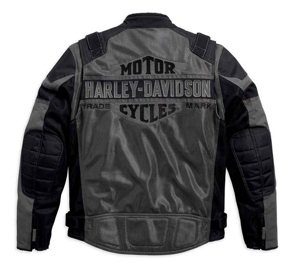 Harley-Davidson® Men's Codec Textile & Mesh Riding Jacket, Black