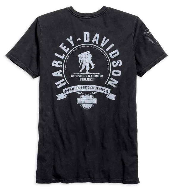 CVLTE 616 Tシャツ Harley-Davidson® Men's Wounded Warrior Project Short Sleeve