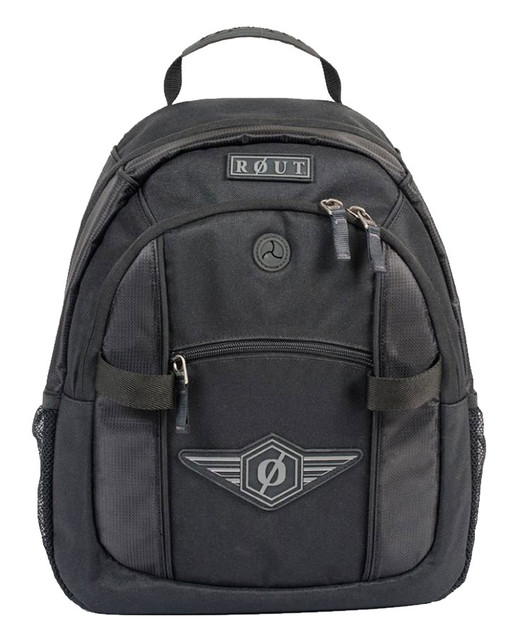 ROUT Adventurer Day Backpack, Strong Wear-Resistant Nylon, Solid Black RBP9137 - Wisconsin Harley-Davidson