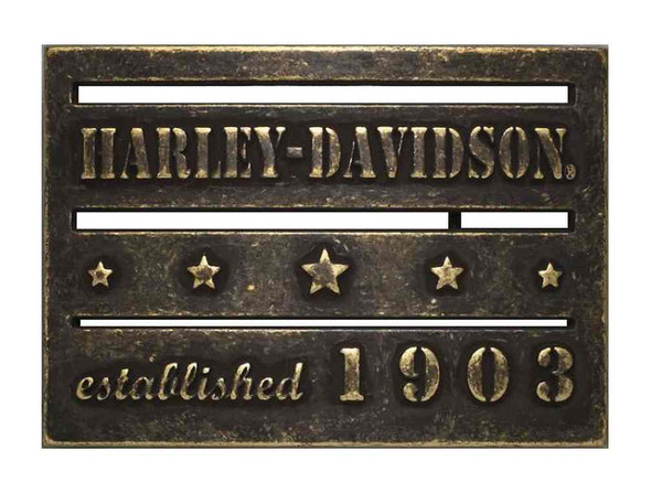 Harley-Davidson Men's Established 1903 Belt Buckle, Antique Brass 97848-17VM - Wisconsin Harley-Davidson
