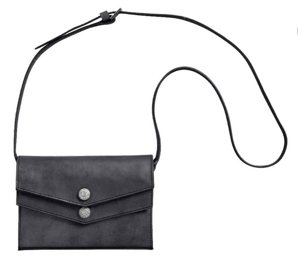 Harley-Davidson Women's Double Flap Fashion Handbag, Genuine Leather 97776-17VW - Wisconsin Harley-Davidson