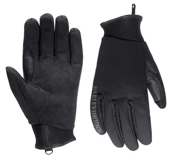 Harley-Davidson Men's Oxon Windproof Soft Shell Full-Finger Gloves 97379-17VM - Wisconsin Harley-Davidson