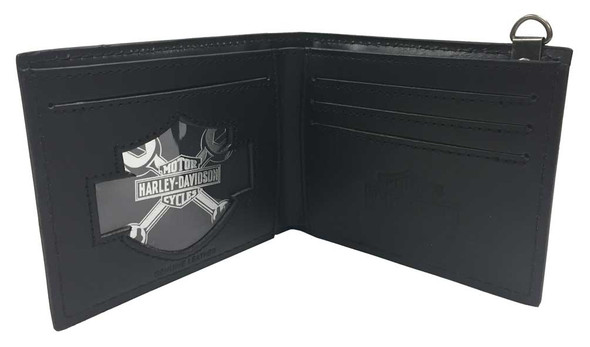 Harley-Davidson® Men's Shot Caller Bi-Fold Leather Biker