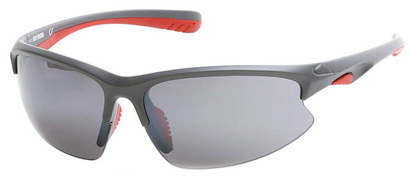 Harley-Davidson Men's Semi-Rimless Sunglasses, Gray Frame & Smoke Gray Lens - Wisconsin Harley-Davidson