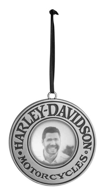 Harley-Davidson 2016 Magnifying ORB Picture Ornament, Chrome Plated 96845-17V - Wisconsin Harley-Davidson