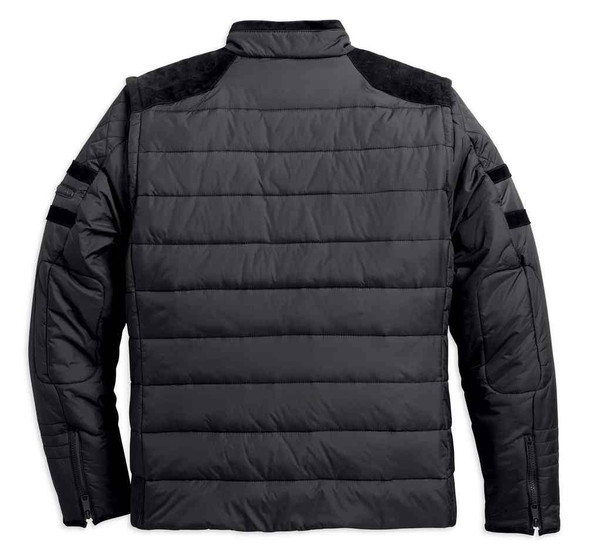 ハーレーカジュアルジャケ　97587-17VMット Blue Steelコンバーチブルレザージャケット -ハーレーダビッドソン公式