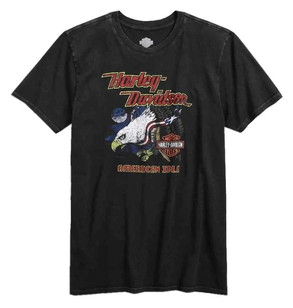 Harley-Davidson Men's Black Label American Idle Short Sleeve T-Shirt 96576-17VM - Wisconsin Harley-Davidson