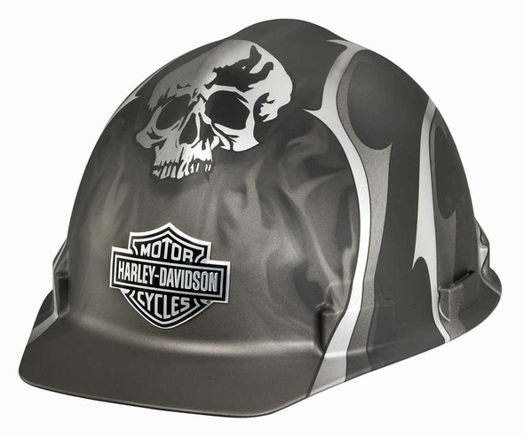 Harley-Davidson Skull Bar & Shield Safety Hard Hat, Matte Black Edition HDHHAT35 - Wisconsin Harley-Davidson
