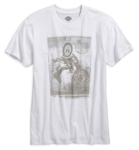 Harley-Davidson Men's Hill Climber Short Sleeve T-Shirt, Solid White 96414-16VM - Wisconsin Harley-Davidson