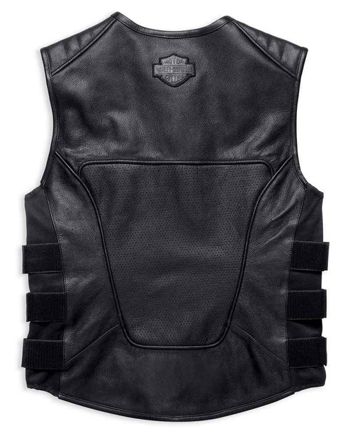 Harley-Davidson® Men's Swat II Genuine Leather Zippered Vest
