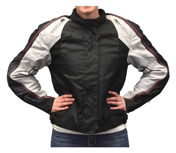 Redline Women's Body Armor Racing Colorblocked Nylon Jacket, Black L-2455 - Wisconsin Harley-Davidson