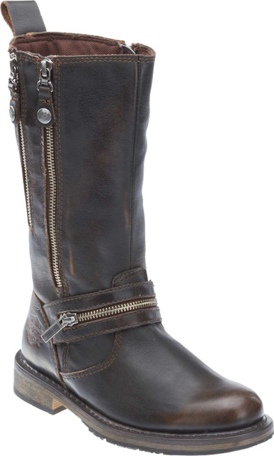 Harley-Davidson® Women's Sackett 10.75-In Leather Motorcycle Boots
