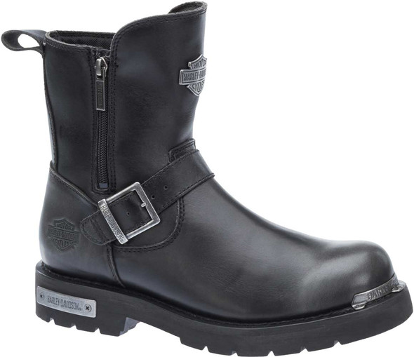 Harley-Davidson Men's Startex Black-Silver Motorcycle Boots D96130 - Wisconsin Harley-Davidson